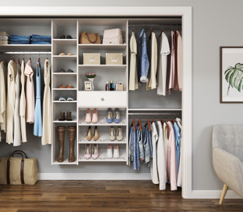 Closets by Liberty Home Storage And Org. 91'' Closet System & Reviews